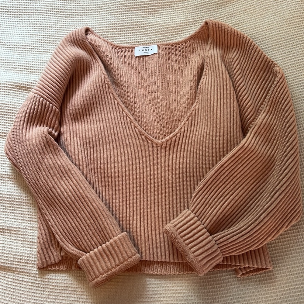 Lunya Silk Prima Ribbed Sweater - Picture 8 of 8